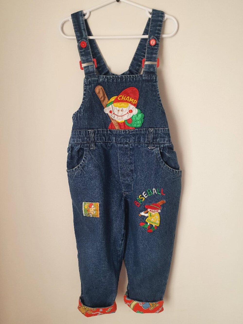 Vintage Great Flamingo Kid’s Denim Overalls - Size 4